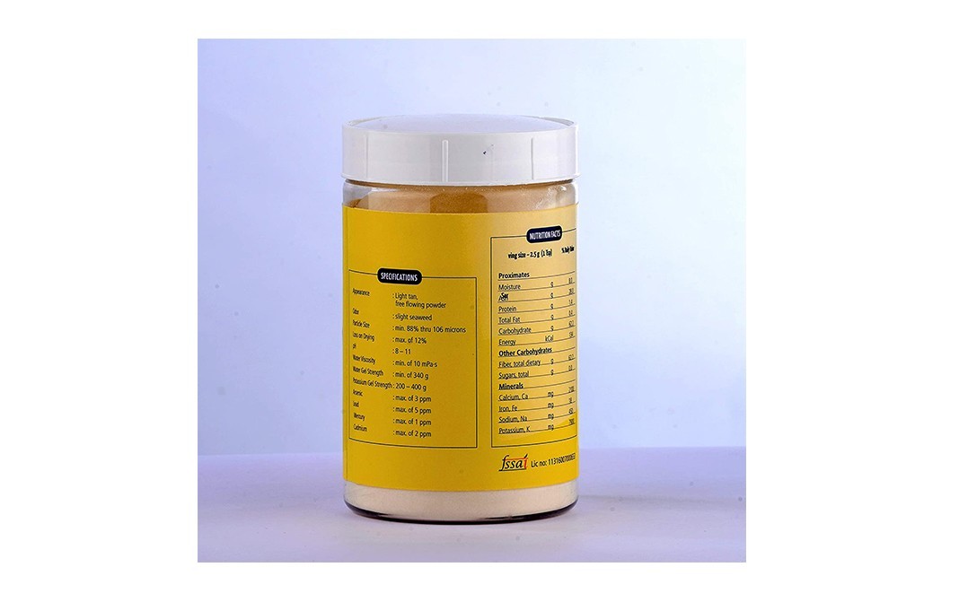 Meron Pure Semi-Refined Carreageenan   Plastic Jar  250 grams